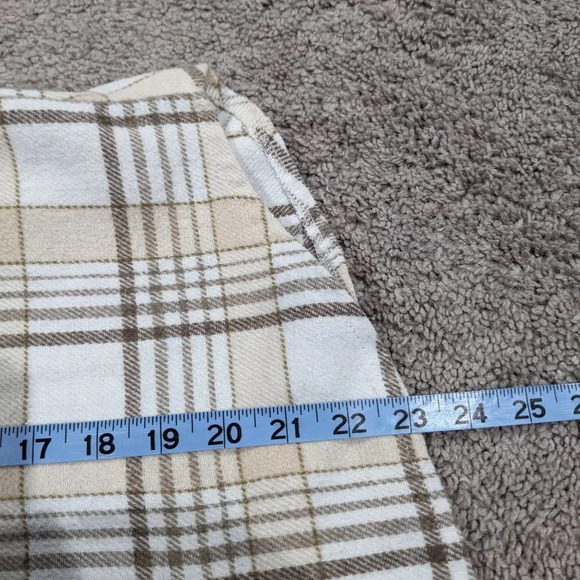 Bohme flannel Shacket Brown and Cream size Small - Picture 9 of 9